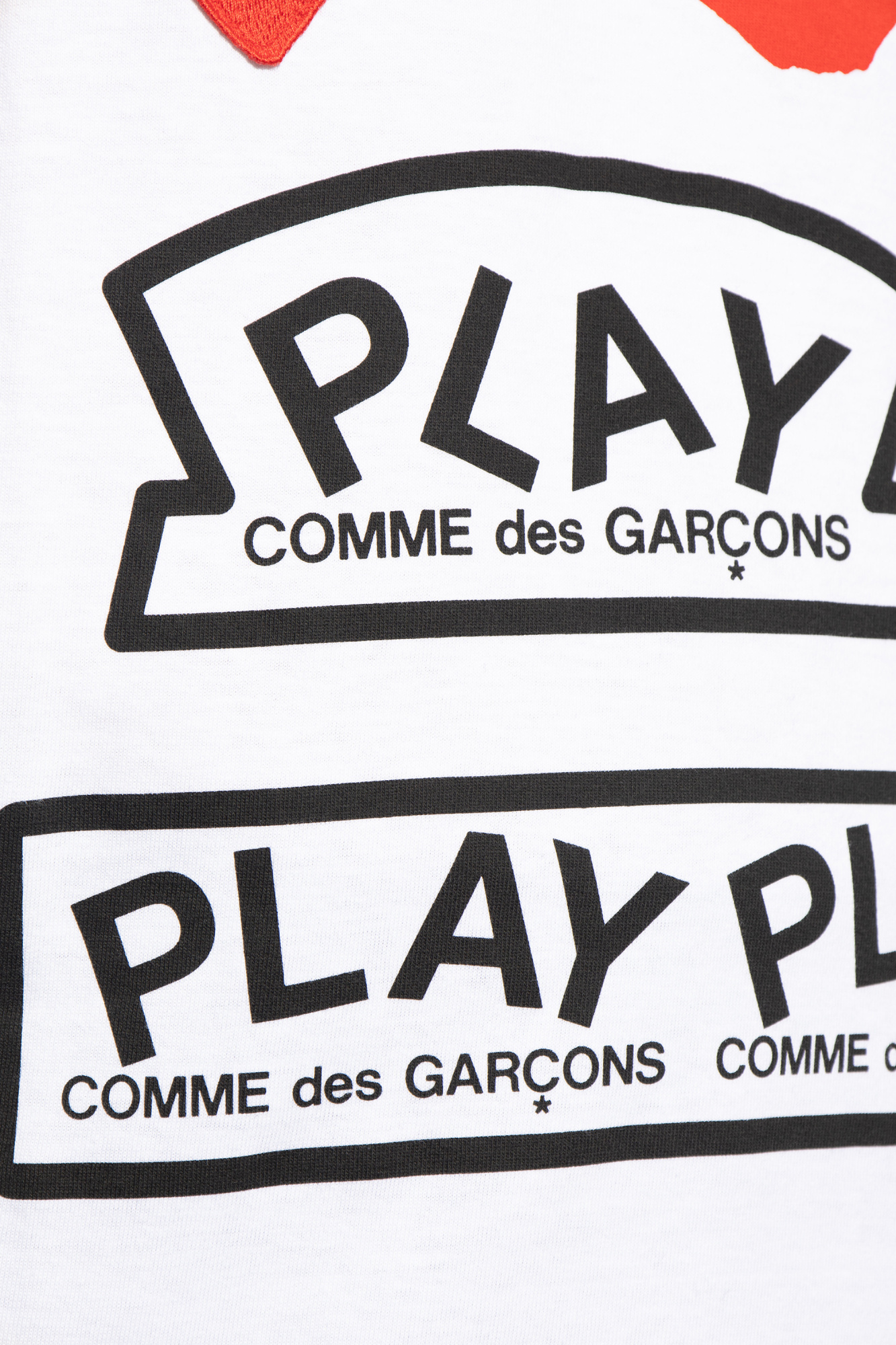 Comme des Garçons Play Patrizia Pepe sequin-embellished short-sleeved T-shirt