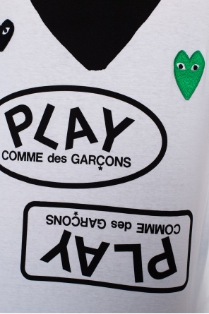 Comme des Garçons Play Logo-Patch Contrasting-Panel Padded Jacket