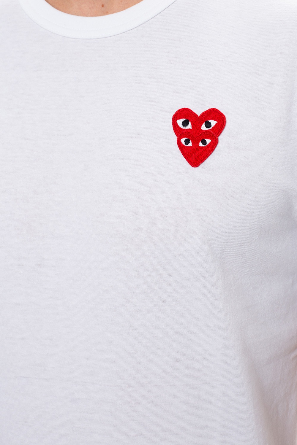 Kanye West Wearing COMME des GARCONS PLAY Red Heart Tee