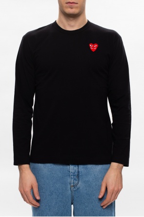 The North Face Hit long sleeve t-shirt in black square-print cotton shirt