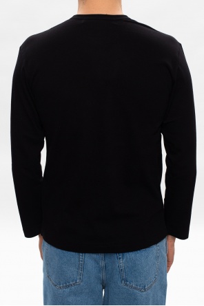 Obey Ashmore Gestreiftes Sweatshirt in Grün Maison logo-patch short-sleeve T-shirt Weiß