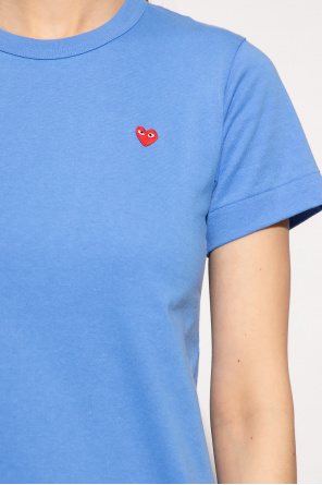 Comme des Garçons Play T-shirt Floral with patch