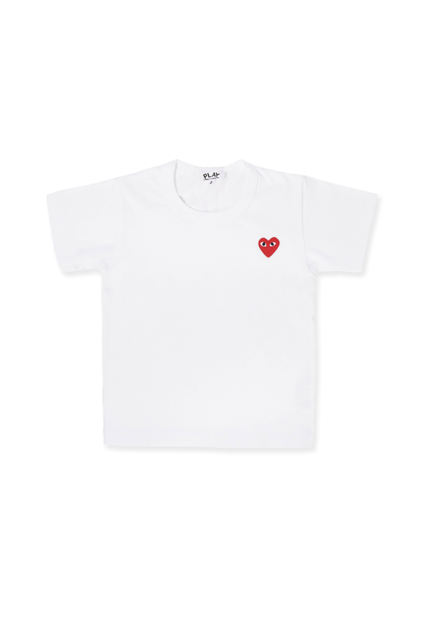 multi-stripe print long-sleeve shirt Patched T-shirt
