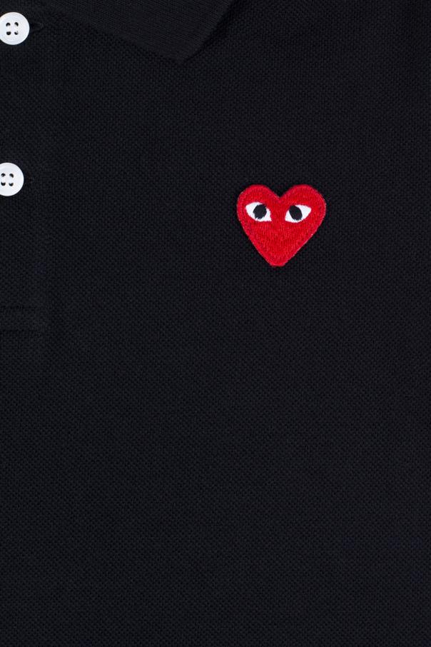 Comme des Garçons Play Kids Heart-patched Tongs polo