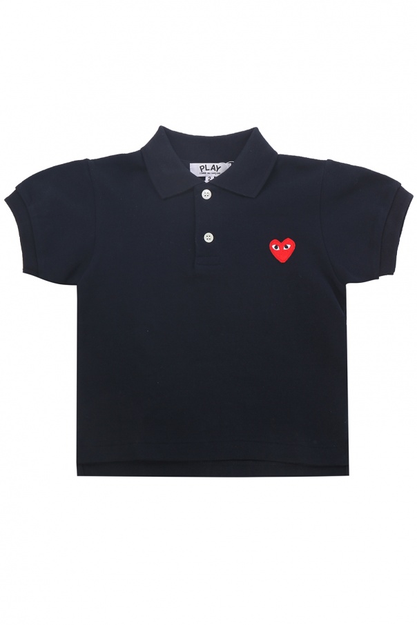 Comme des Garcons Play Kids Patched polo