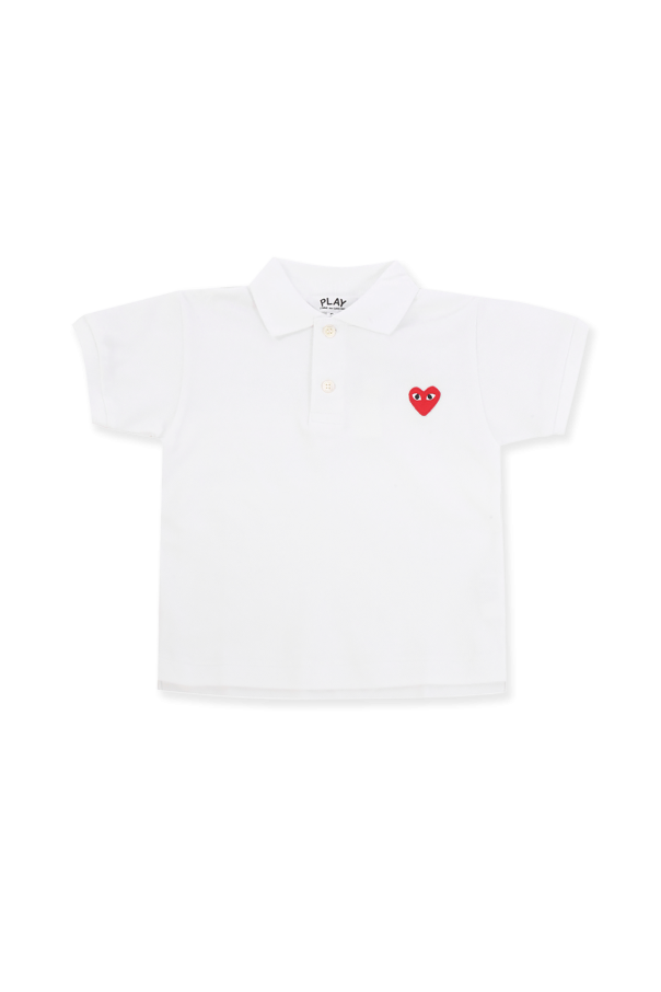 Comme des Garçons Play Kids Polo z naszywką