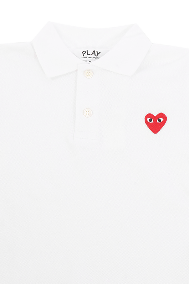 Comme des Garçons Play Kids Polo z naszywką