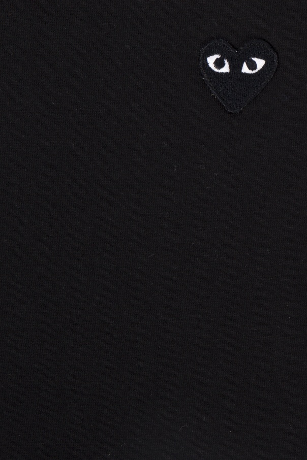 LIU JO T-Shirt mit V-Ausschnitt Schwarz Kids Patched T-shirt