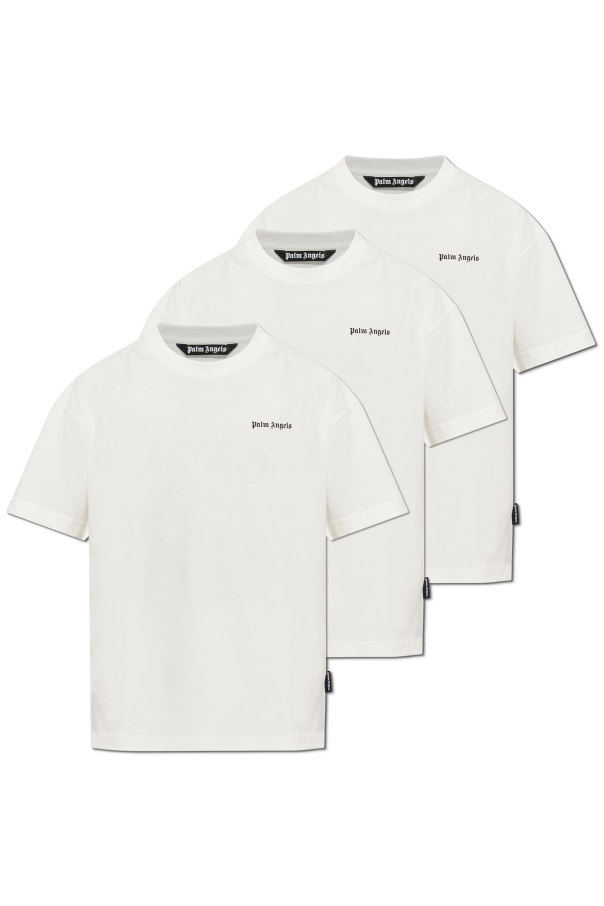 Three-pack of t-shirts with logo od Palm Angels