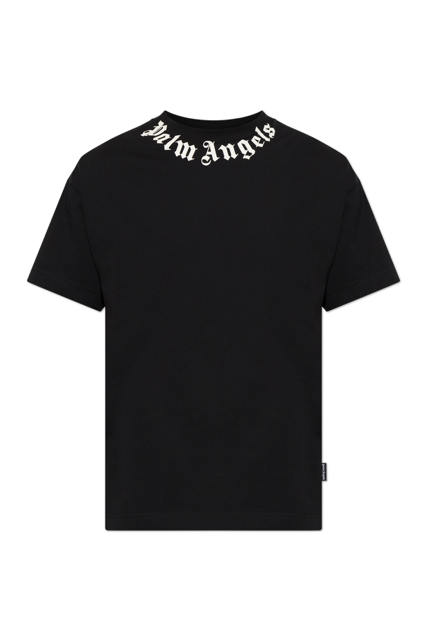 Cotton T-shirt with printed logo od Palm Angels