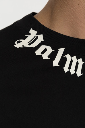 Palm Angels Cotton T-shirt with printed logo