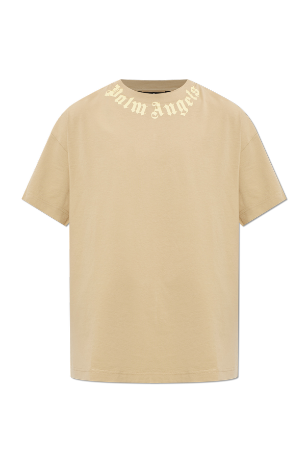 Cotton T-shirt with printed logo od Palm Angels