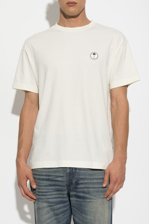Palm Angels Tricou din bumbac cu logo aplicat