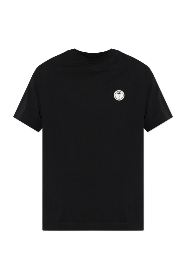 Cotton T-shirt with appliquéd logo od Palm Angels