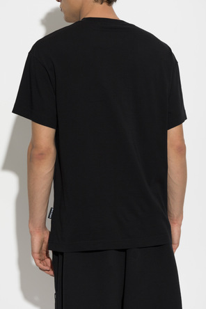 Palm Angels Cotton T-shirt with appliquéd logo