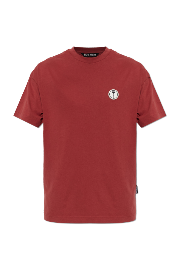 T-shirt with logo patch od Palm Angels