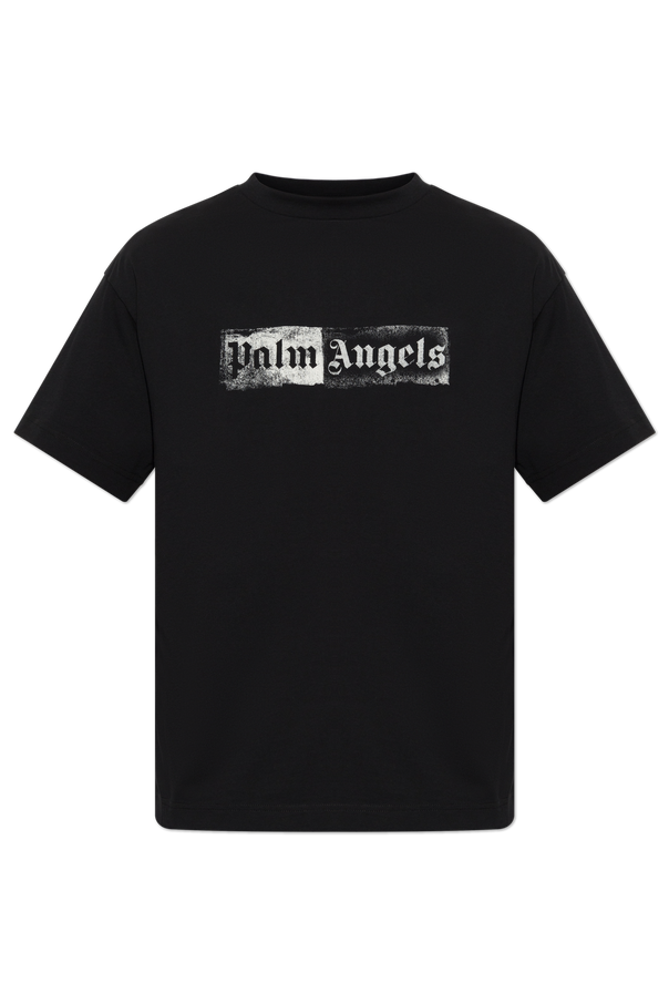 Cotton T-shirt with printed logo od Palm Angels