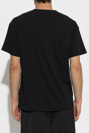 Palm Angels T-shirt de algodão com logótipo estampado