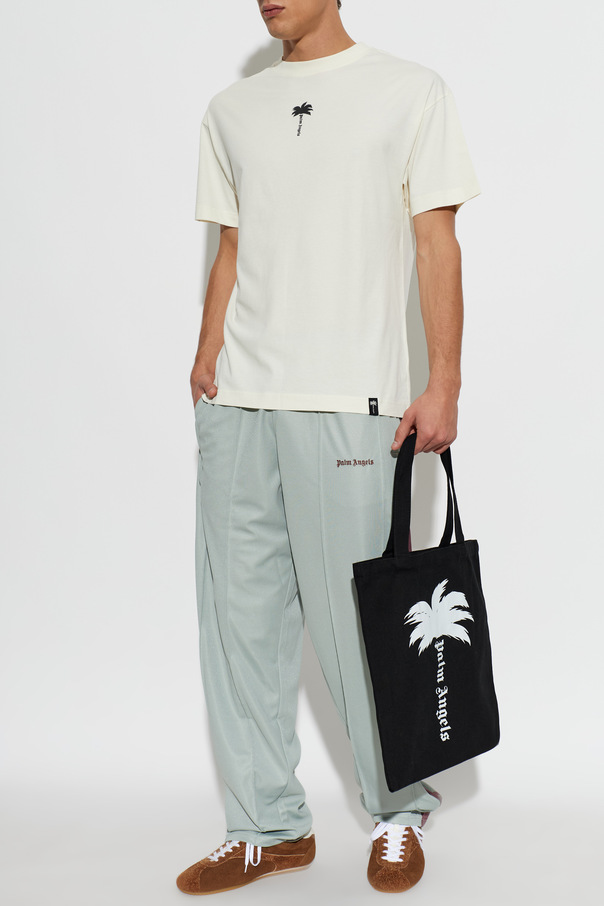 Palm Angels Palm Angels Cream Logo T-shirt
