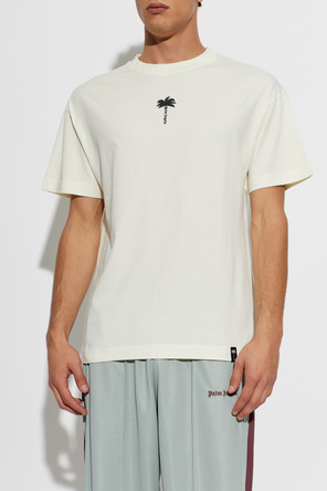 Palm Angels Palm Angels Cream Logo T-shirt