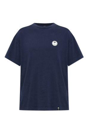 Cotton t-shirt with sewn-on logo