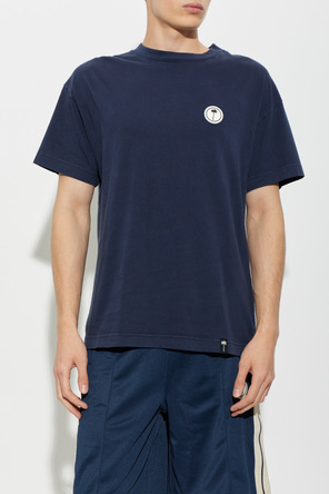 Palm Angels Cotton t-shirt with sewn-on logo