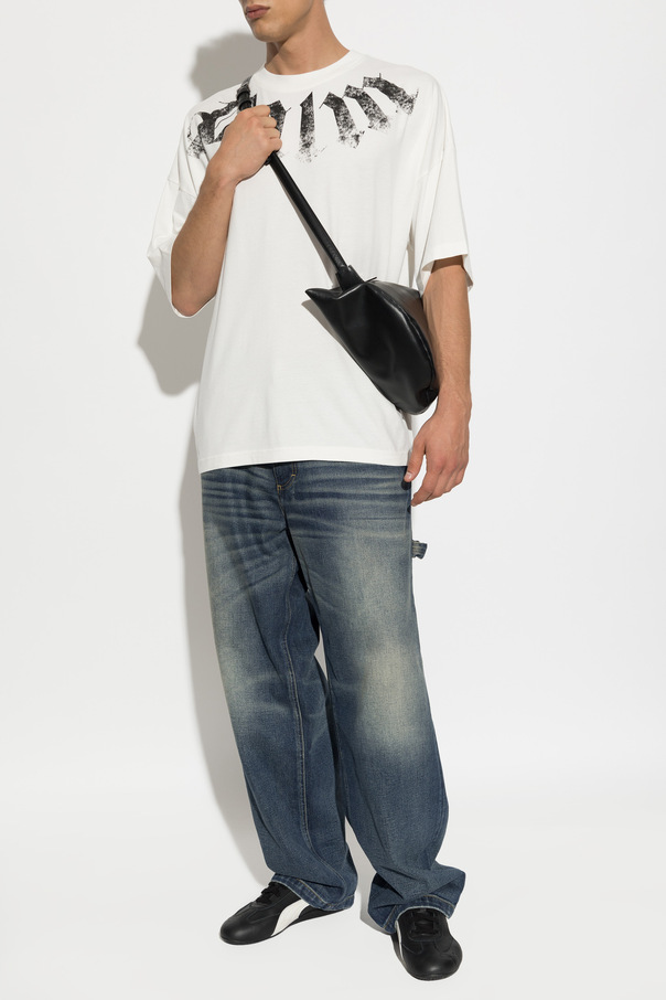 Palm Angels Cotton T-shirt with printed logo