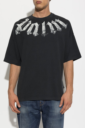 Palm Angels T-shirt de algodão com estampado com logótipo
