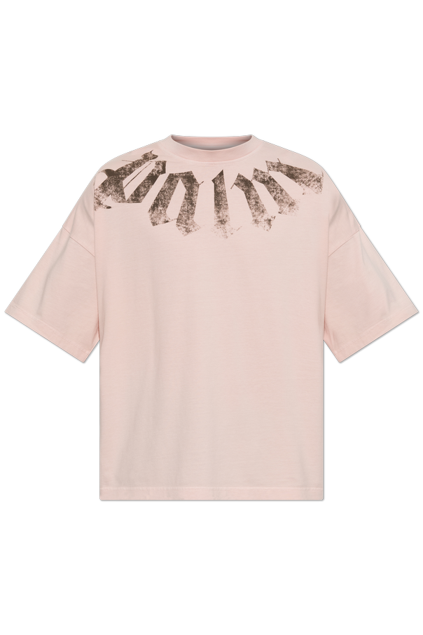 Cotton T-shirt with logo print od Palm Angels