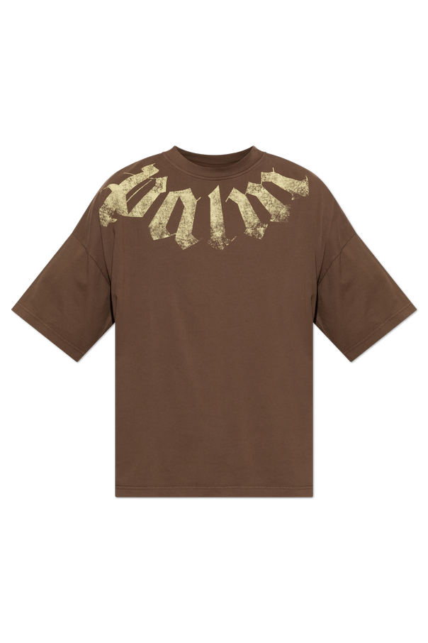 Cotton T-shirt with print od Palm Angels