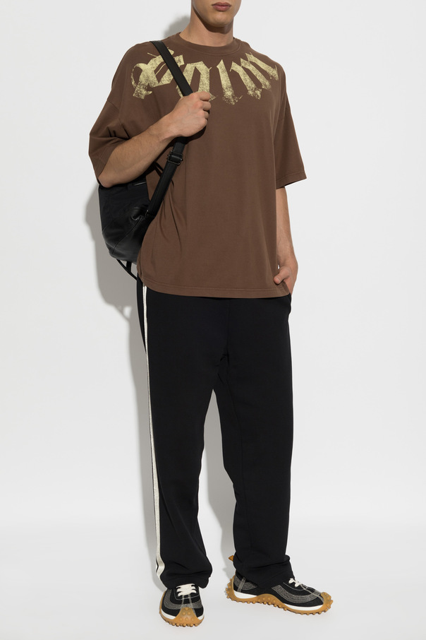 Palm Angels Cotton T-shirt with print