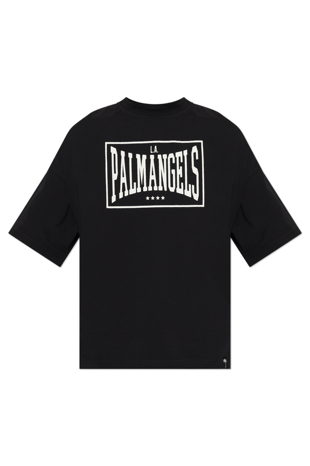 Cotton T-shirt with logo print od Palm Angels