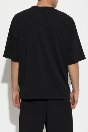 Palm Angels T-shirt de algodão com estampado com logótipo