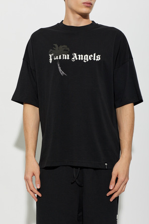 Palm Angels Bavlněné tričko s potiskem