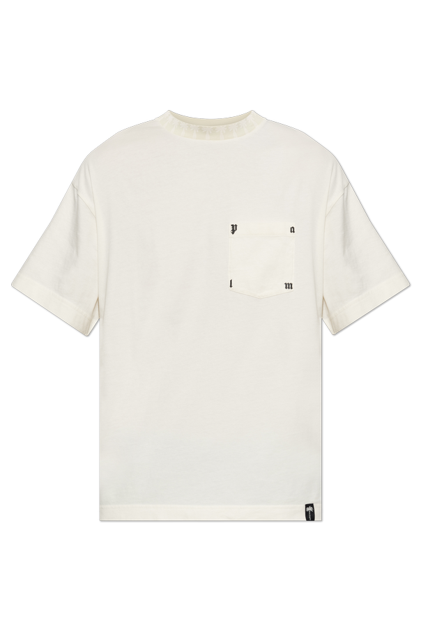 Cotton t-shirt with pocket od Palm Angels