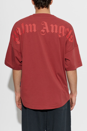 Palm Angels Red Palm Angels Logo T-shirt