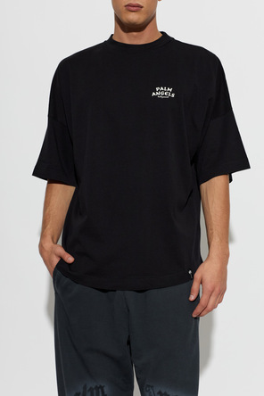 Palm Angels Black Logo T-shirt by Palm Angels