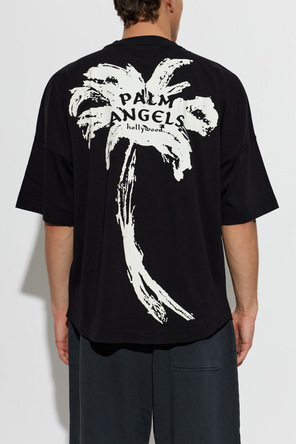 Palm Angels Black Logo T-shirt by Palm Angels