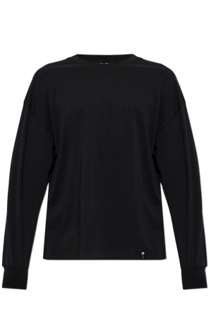 T-shirt de algodão com mangas compridas