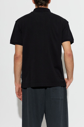 Palm Angels Black Logo Polo Shirt by Palm Angels