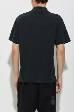 Palm Angels Baumwoll-Poloshirt mit aufgesticktem Logo
