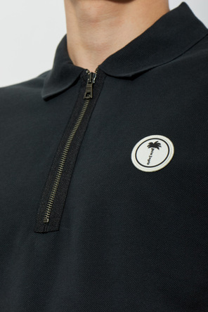 Palm Angels Baumwoll-Poloshirt mit aufgesticktem Logo