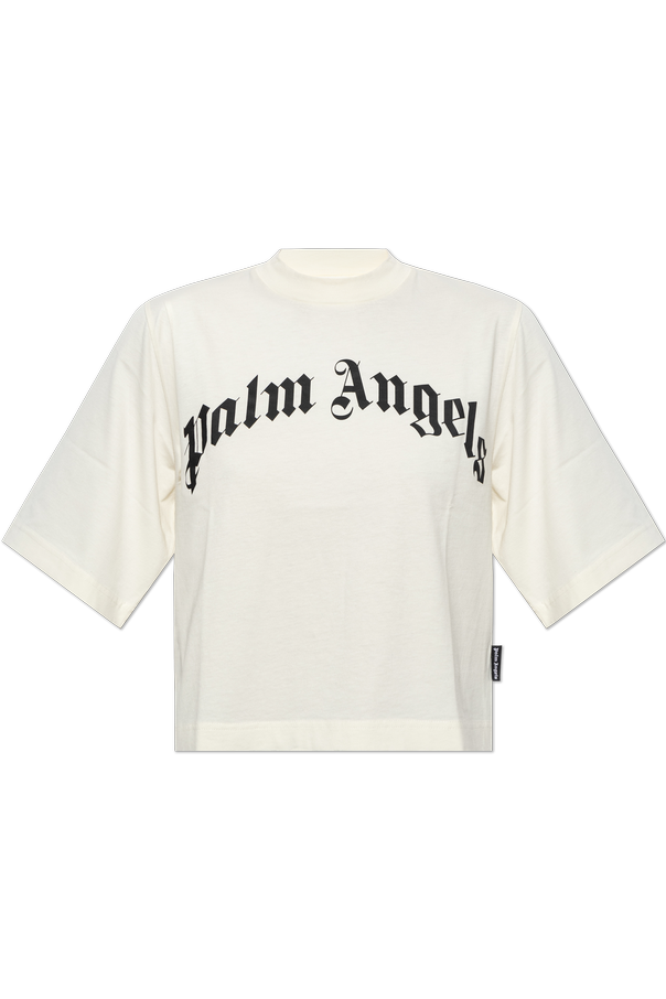 Cotton t-shirt with printed logo od Palm Angels