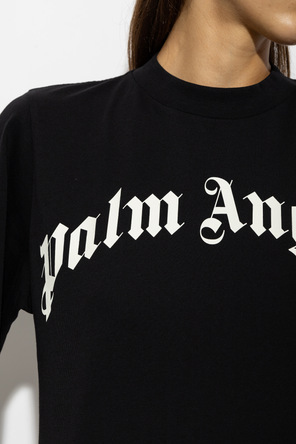 Palm Angels Cotton T-shirt with printed logo