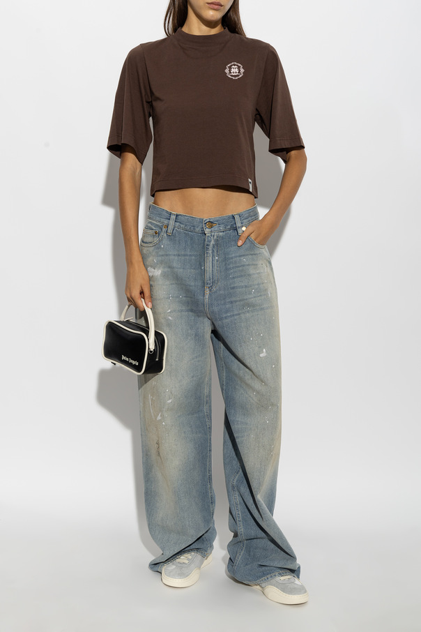 Palm Angels Tricou din bumbac tip ‘oversize’