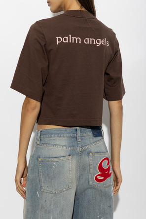 Palm Angels Tricou din bumbac tip ‘oversize’