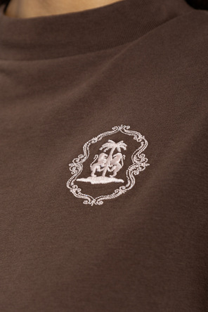 Palm Angels Tricou din bumbac tip ‘oversize’