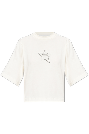 Baumwoll-T-Shirt mit Aufdruck