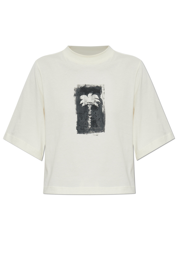 Cotton t-shirt with print od Palm Angels