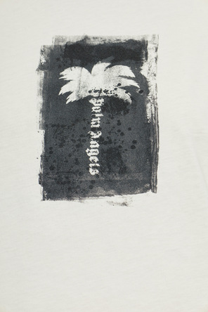 Palm Angels T-shirt de algodão com estampado